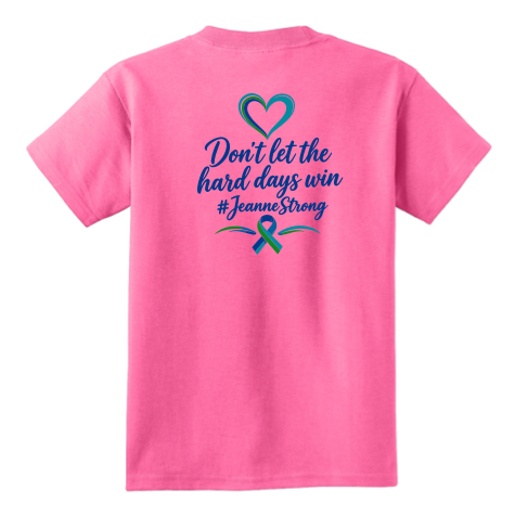 PC54Y Port & Co® Youth Core Cotton Tee - Neon Pink