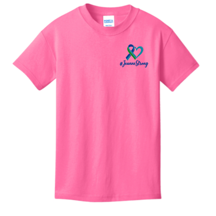 PC54Y Port & Co® Youth Core Cotton Tee - Neon Pink