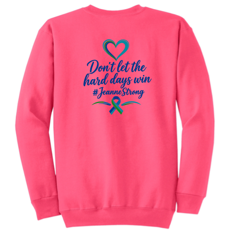 PC78 Port & Co® Core Fleece Crewneck Sweatshirt - Neon Pink